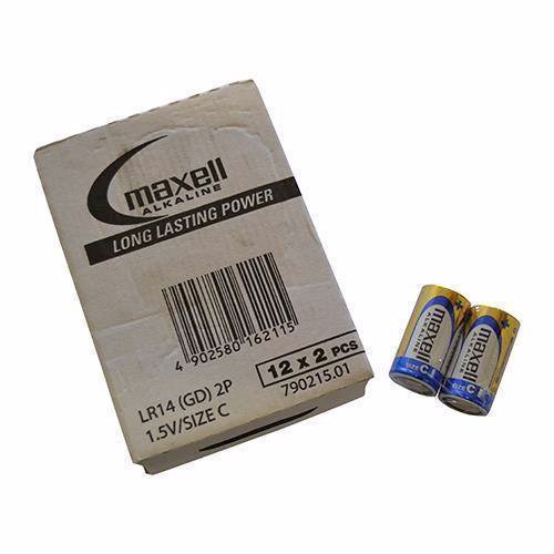 Maxell LR14 / C Alkaline batterier (24 stk)